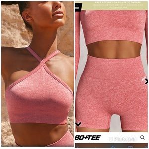 Coral bo and tee set